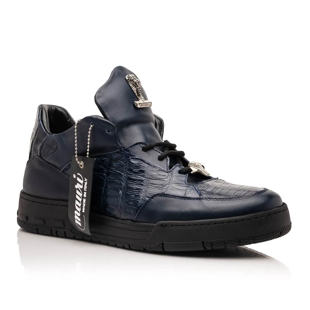 Mauri Ghost 8423 Men's Shoes Exotic Crocodile / Nappa Leather Sneakers (MA5649)