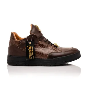 Mauri Ghost 8423 Men's Shoes Exotic Crocodile / Nappa Leather Sneakers (MA5649)