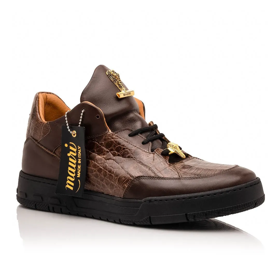 Mauri Ghost 8423 Men's Shoes Exotic Crocodile / Nappa Leather Sneakers (MA5649)