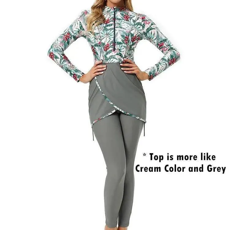 MB003 3pcs Burkini Set Modest Swimsuit High Quality