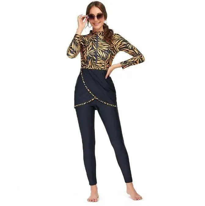 MB003 3pcs Burkini Set Modest Swimsuit High Quality