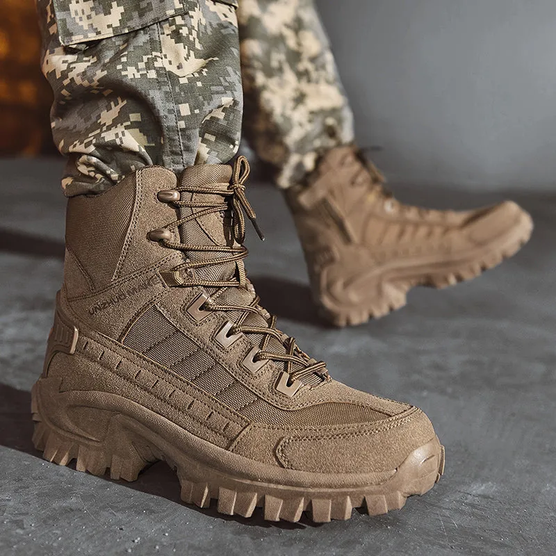 Military Tactical Special Force Boots Leather Army Outdoor Men Shoes | B21