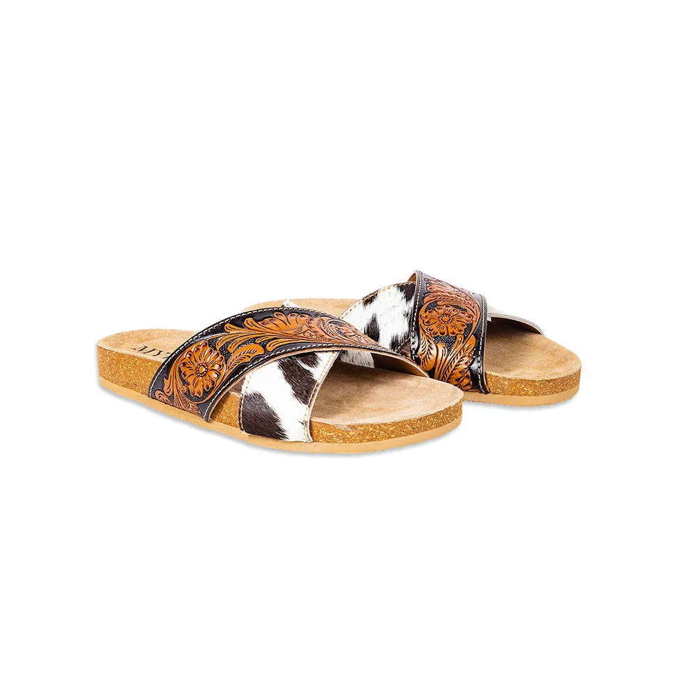 Nevada Hand-Tooled Sandals