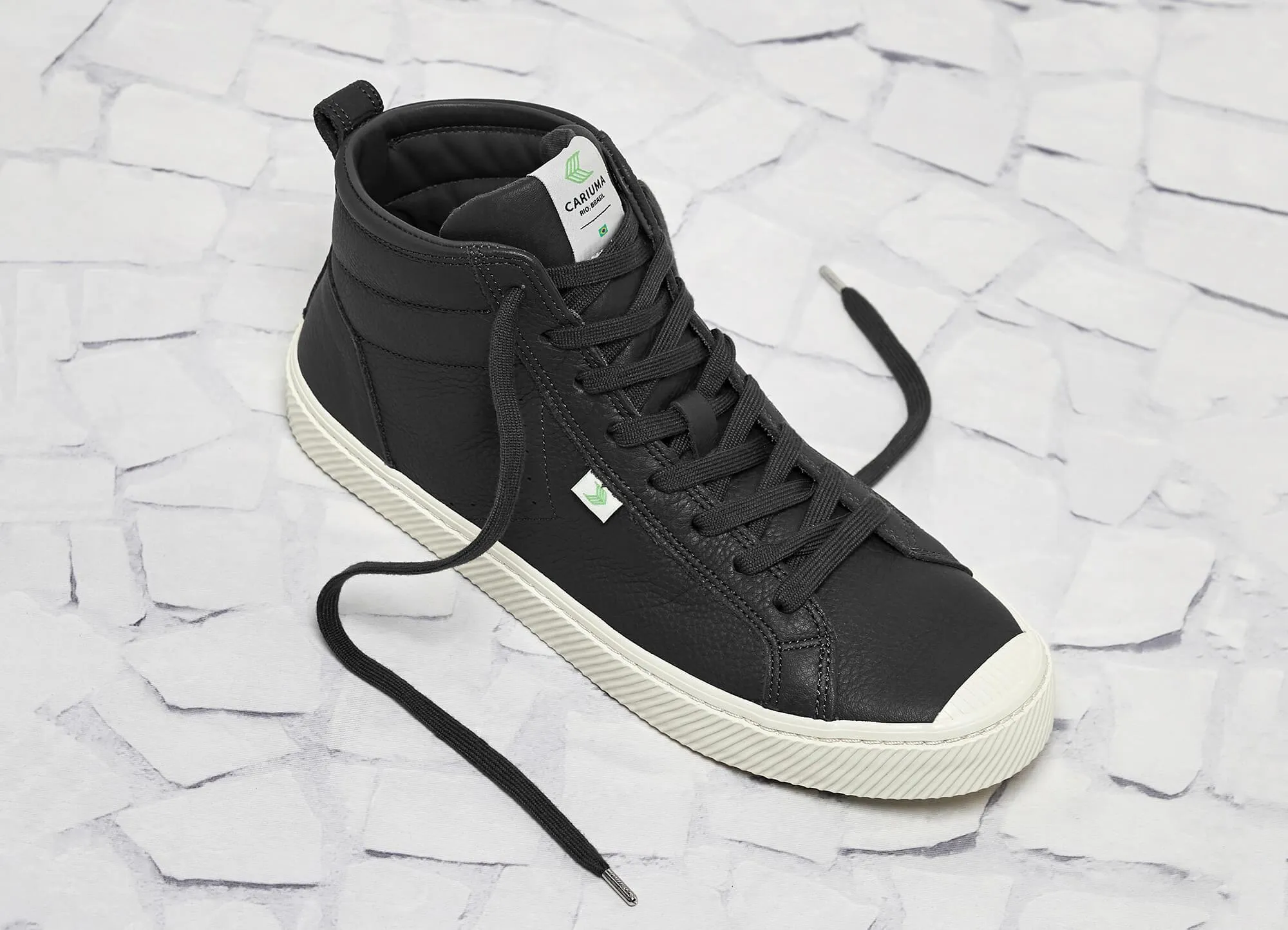 OCA High Black Premium Leather Sneaker Men