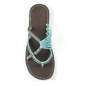 Oceanside Beach Flip Flops for Women | Turquoise