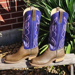 Olathe Grey Bison Navajo Orchid Boots