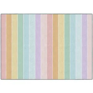 Pastel Rainbow Stripes Rug