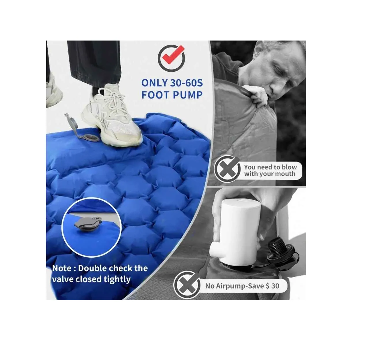 Quick Inflate Easy Carry Sleeping Mat