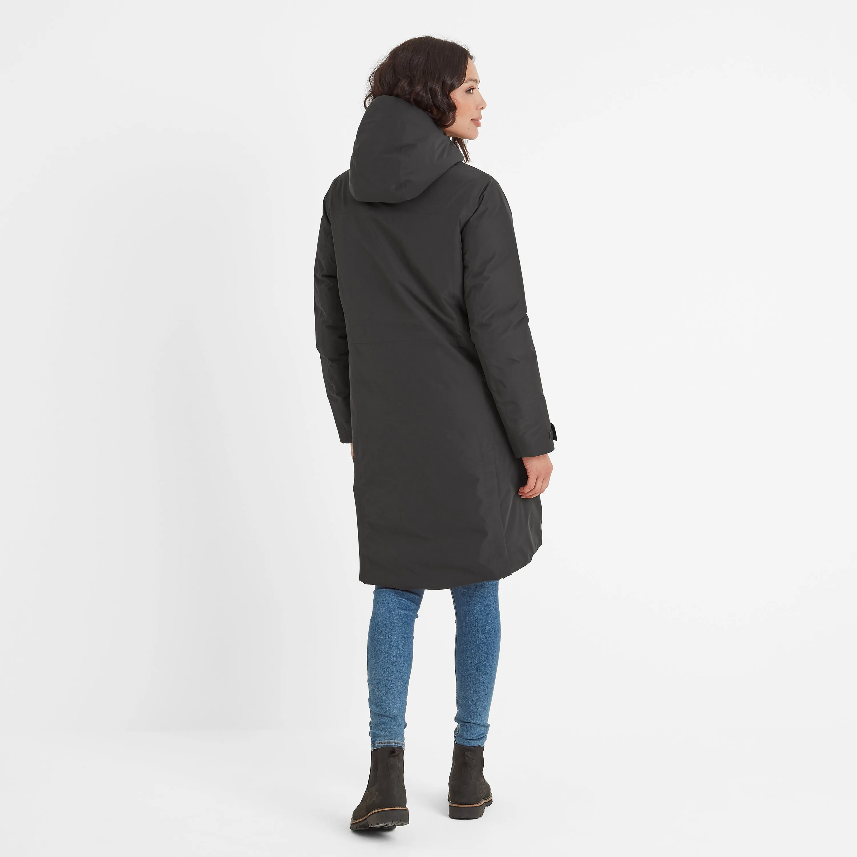 Reiner Womens Waterproof Down Parka - Washed Black