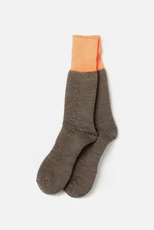 RoToTo Yoo-Hoo Socks / Orange Beige