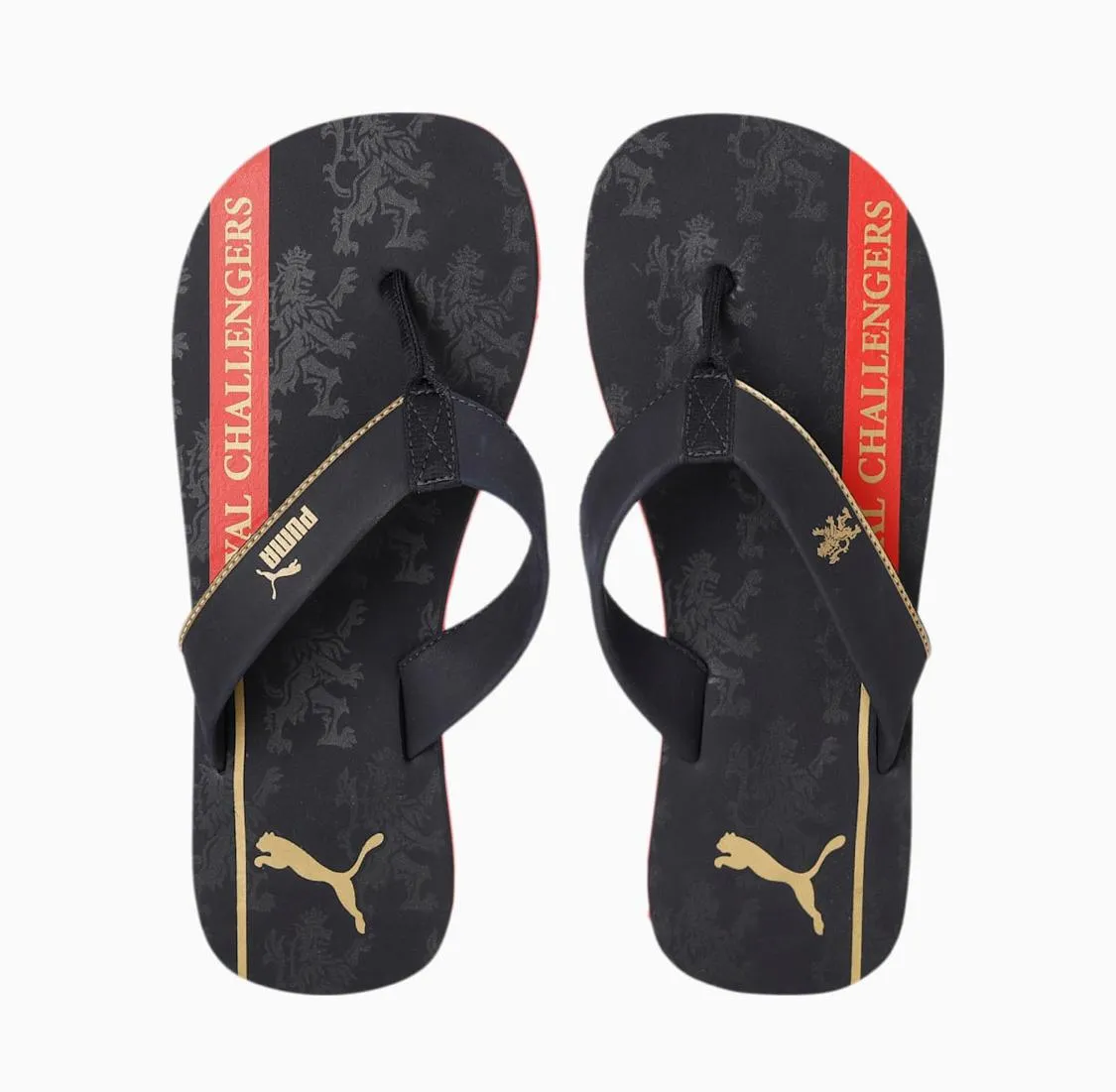 Royal Challengers Bangalore Men's Fanwear Flip Flops