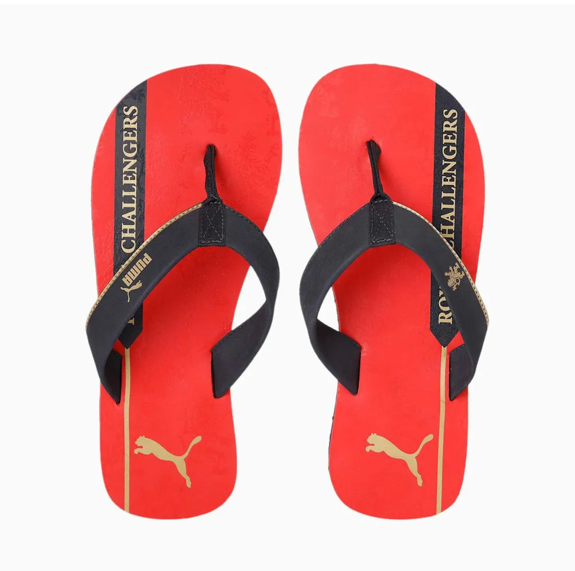 Royal Challengers Bangalore Men's Fanwear Flip Flops