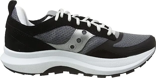 Saucony Men's Jazz Hybrid Sneaker, Black/Silver (Damaged Packaging)