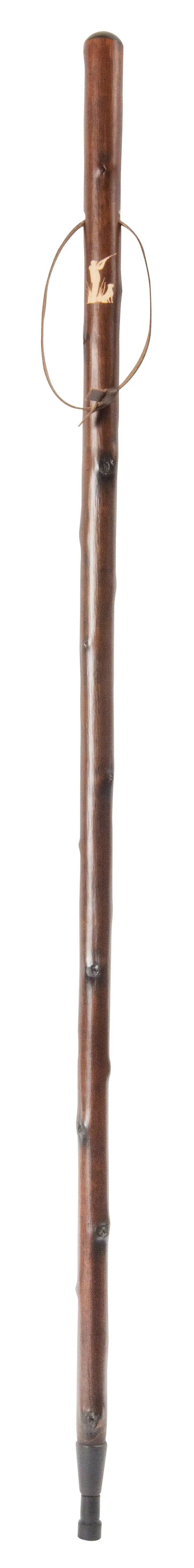 Shooting Motif Chestnut Wood Hiking Staff