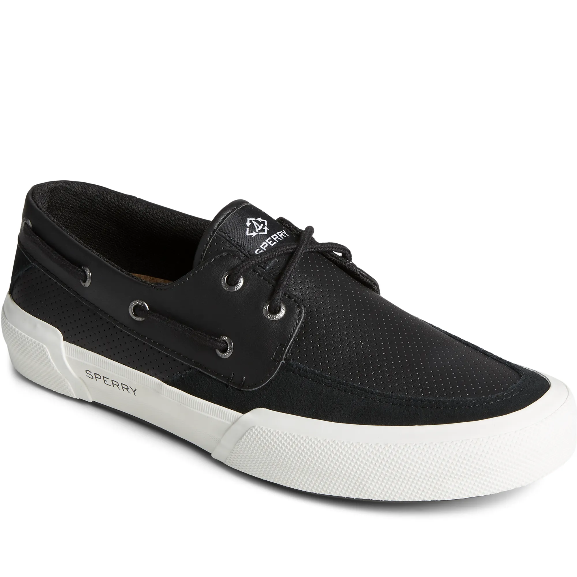 Sperry Men's SeaCycled™ Soletide 2-Eye Sneaker - Black (STS24687)