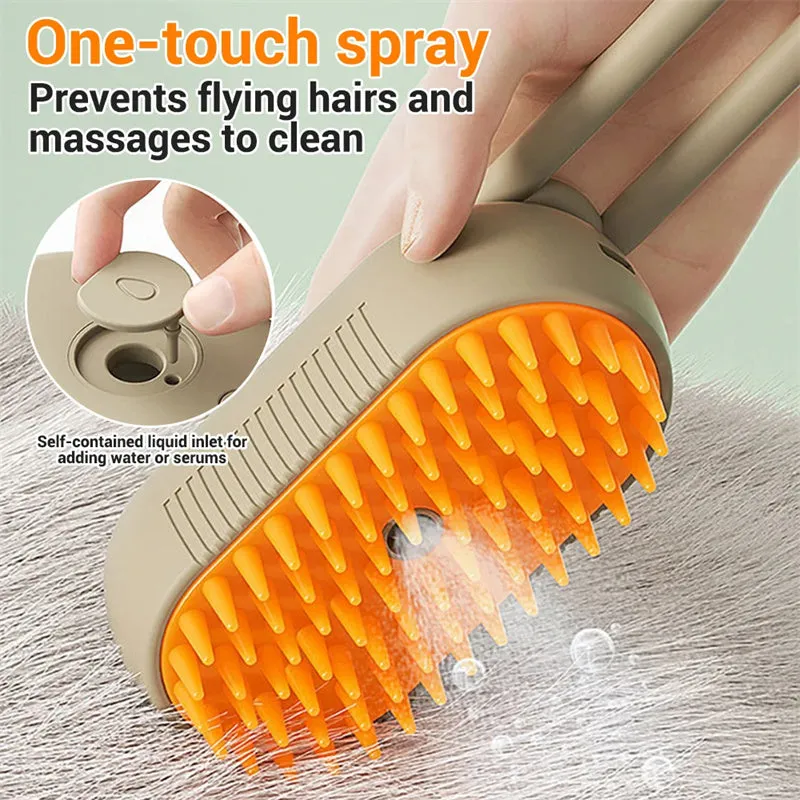 Steam Pet Brush Unique Spray, High-Quality, USB Rechargeable