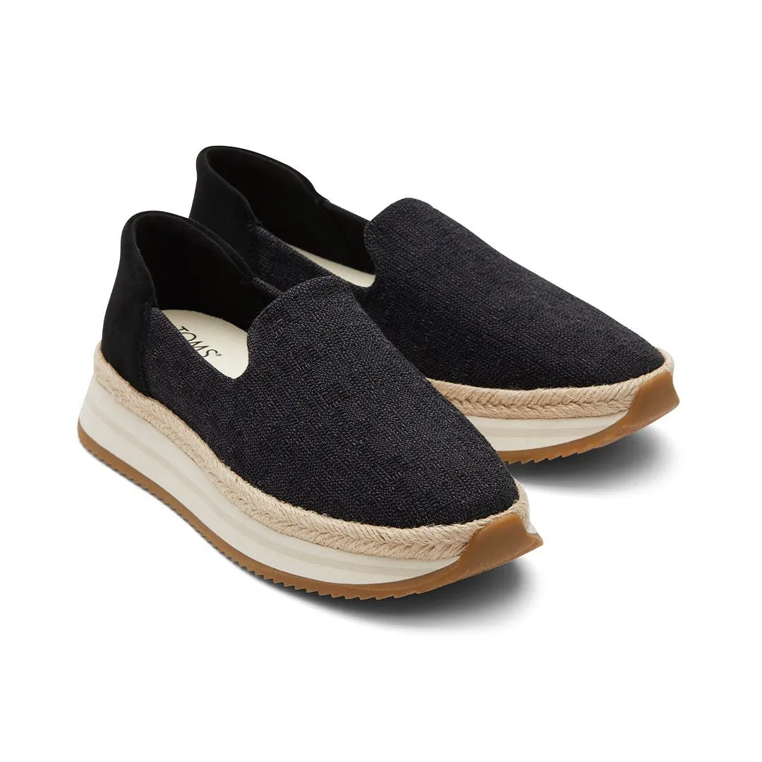 Toms Jocelyn Sneakers  Women - Black Two Tone Slub/Suede