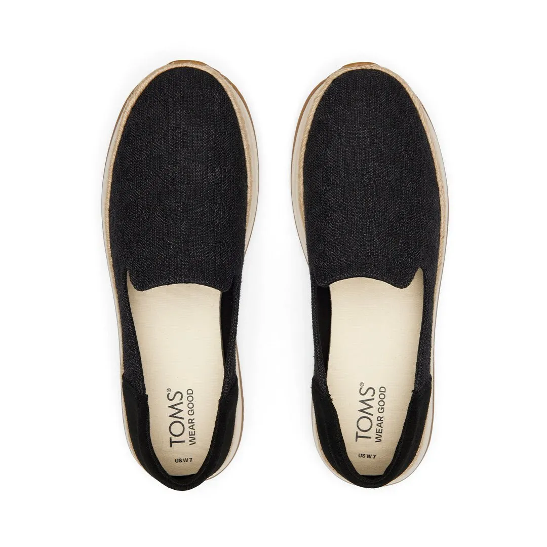 Toms Jocelyn Sneakers  Women - Black Two Tone Slub/Suede