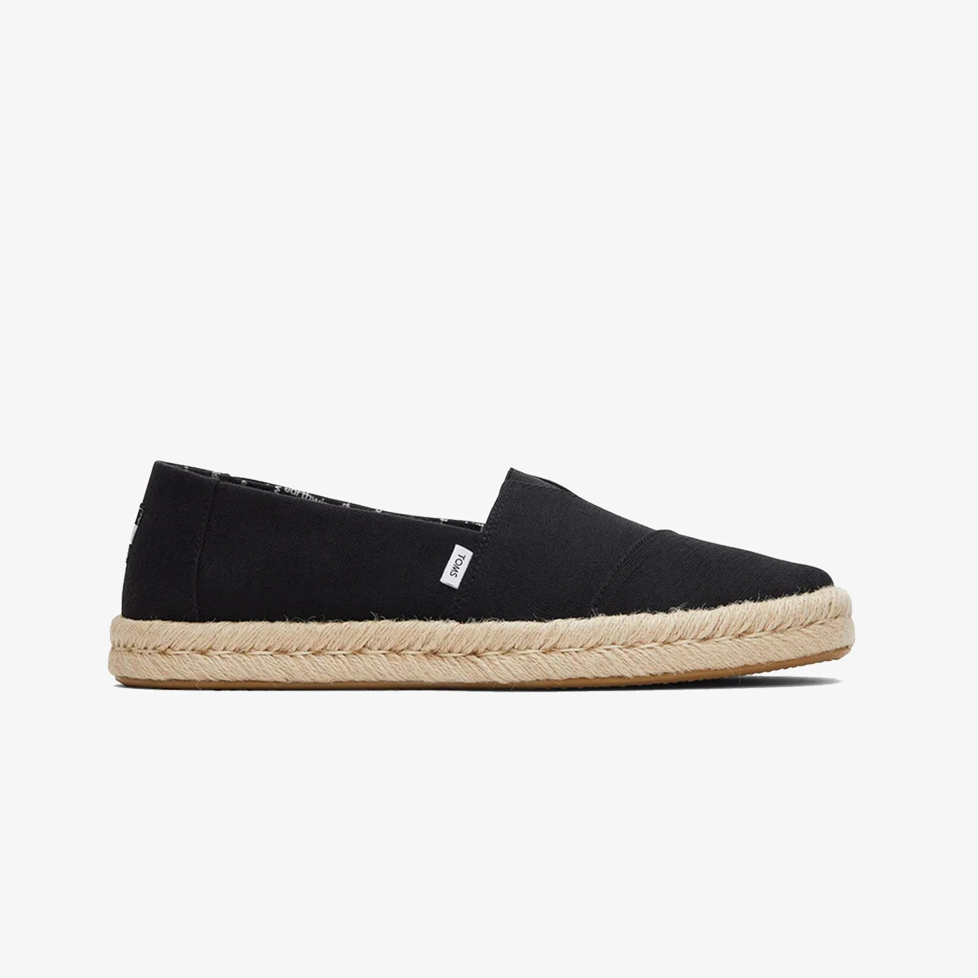 Toms | JUTE WRAP ESPADRILLES  { BLACK