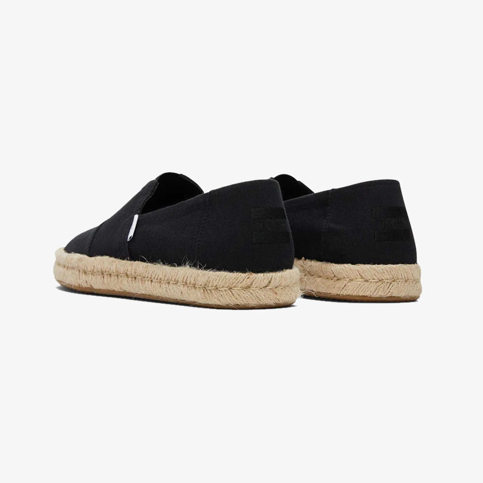 Toms | JUTE WRAP ESPADRILLES  { BLACK