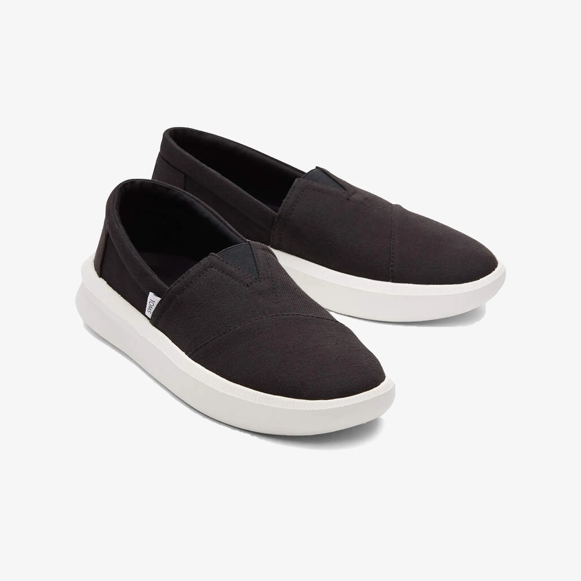 Toms | ROVER TRAINERS RECYCLED COTTON  { BLACK