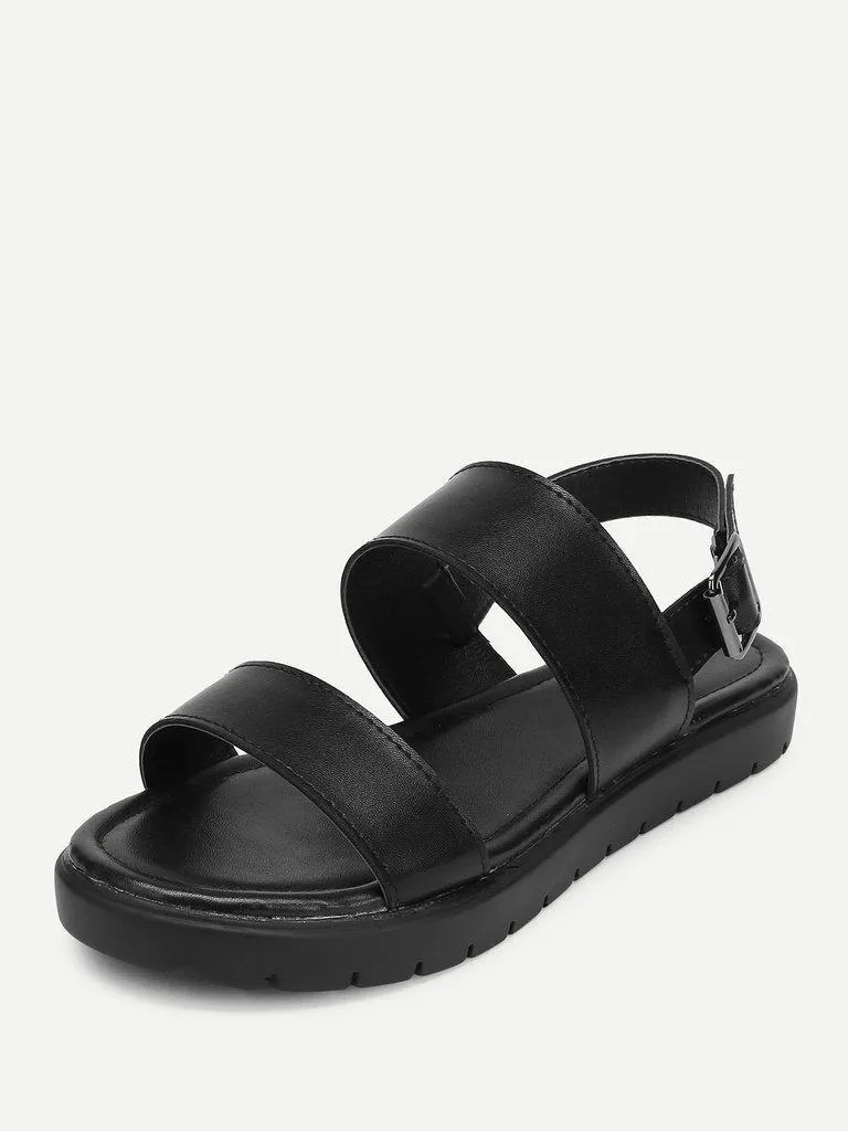 Two Part Flat Sandals