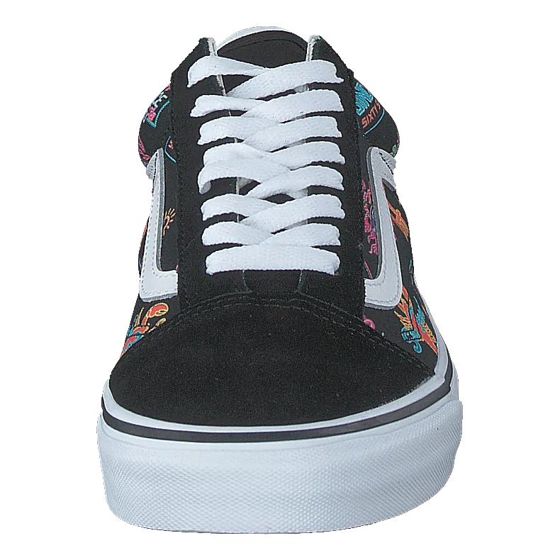 Ua Old Skool (vans Market) Black/neon