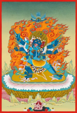 Vajrakilaya 11" x 16 3/8" Ltd. Edition Giglee Canvas Print by Urgyen Gyalpo