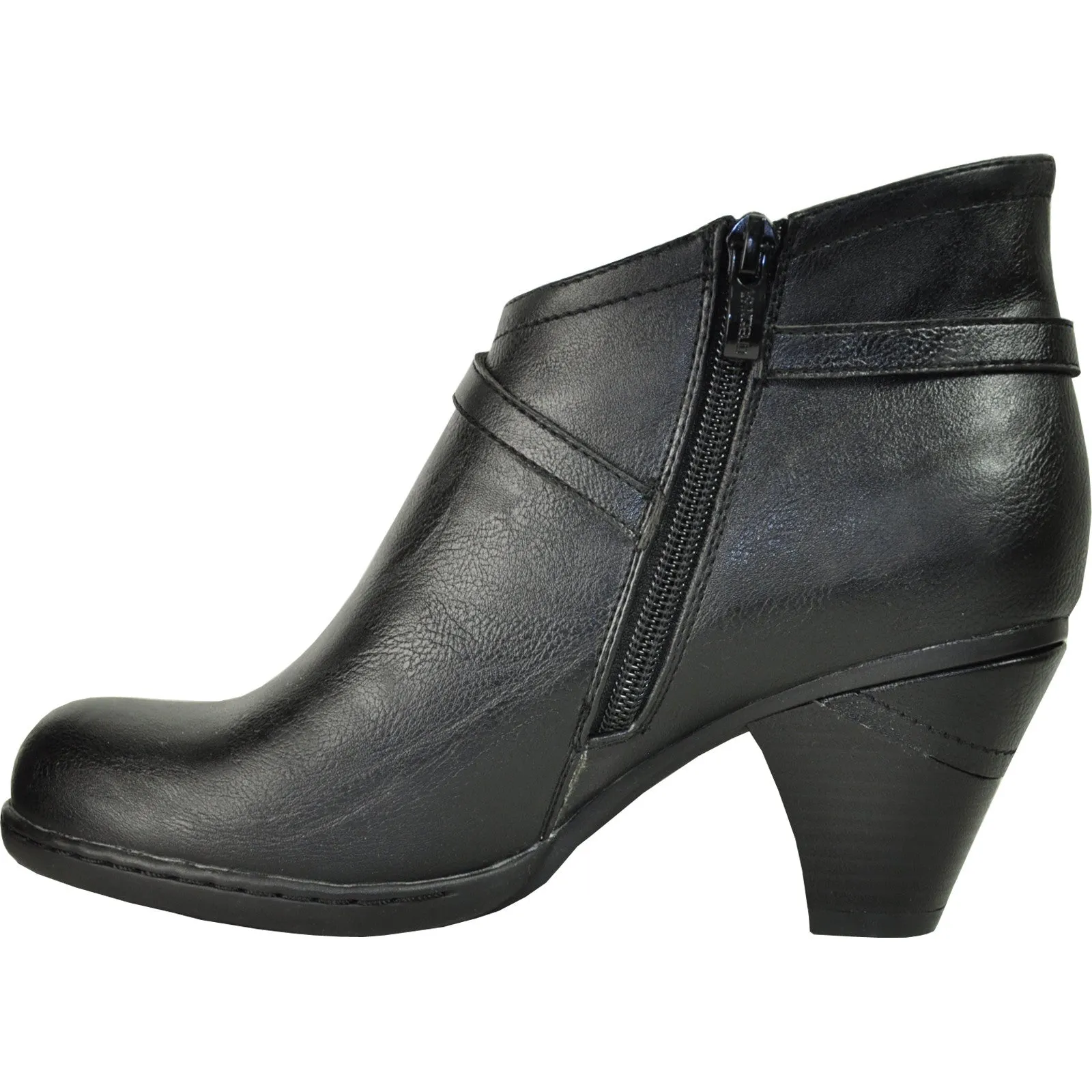 VANGELO Women Boot SD6402 Ankle Dress Boot Black