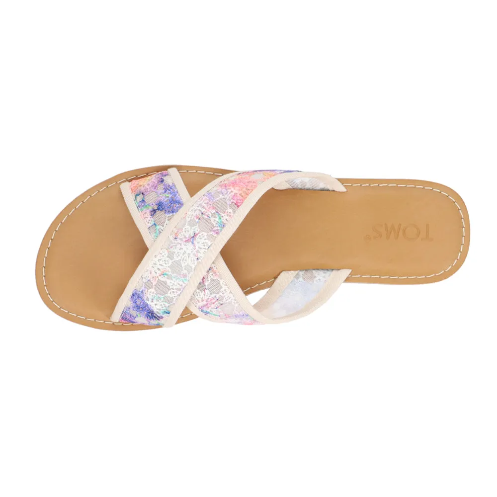 Viv Floral Flat Sandals