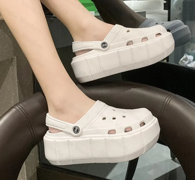 Women Platform Slippers 2022 Summer New Casual Shoes Beach Thick Women Sandals Slingback Slides Fashion Soft Ladies Flip-flops