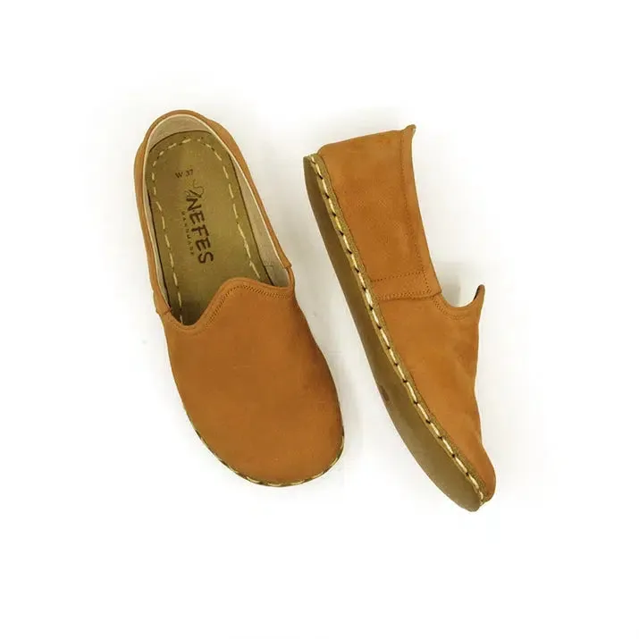 Women's Barefoot Grounding Shoes - Nubuck Orange