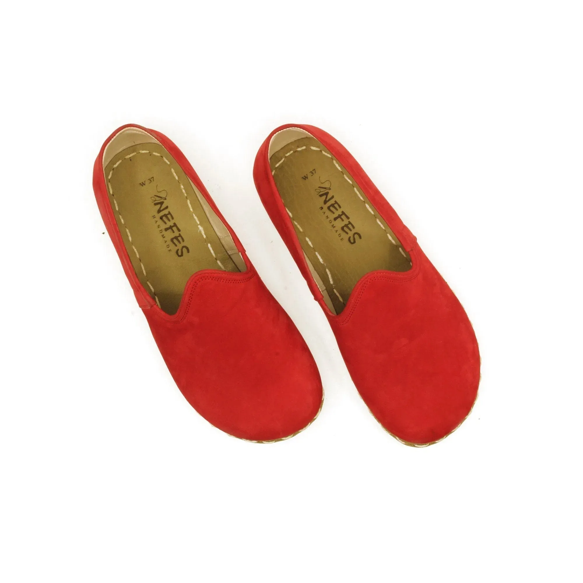 Women's Barefoot Grounding Shoes - Nubuck Red