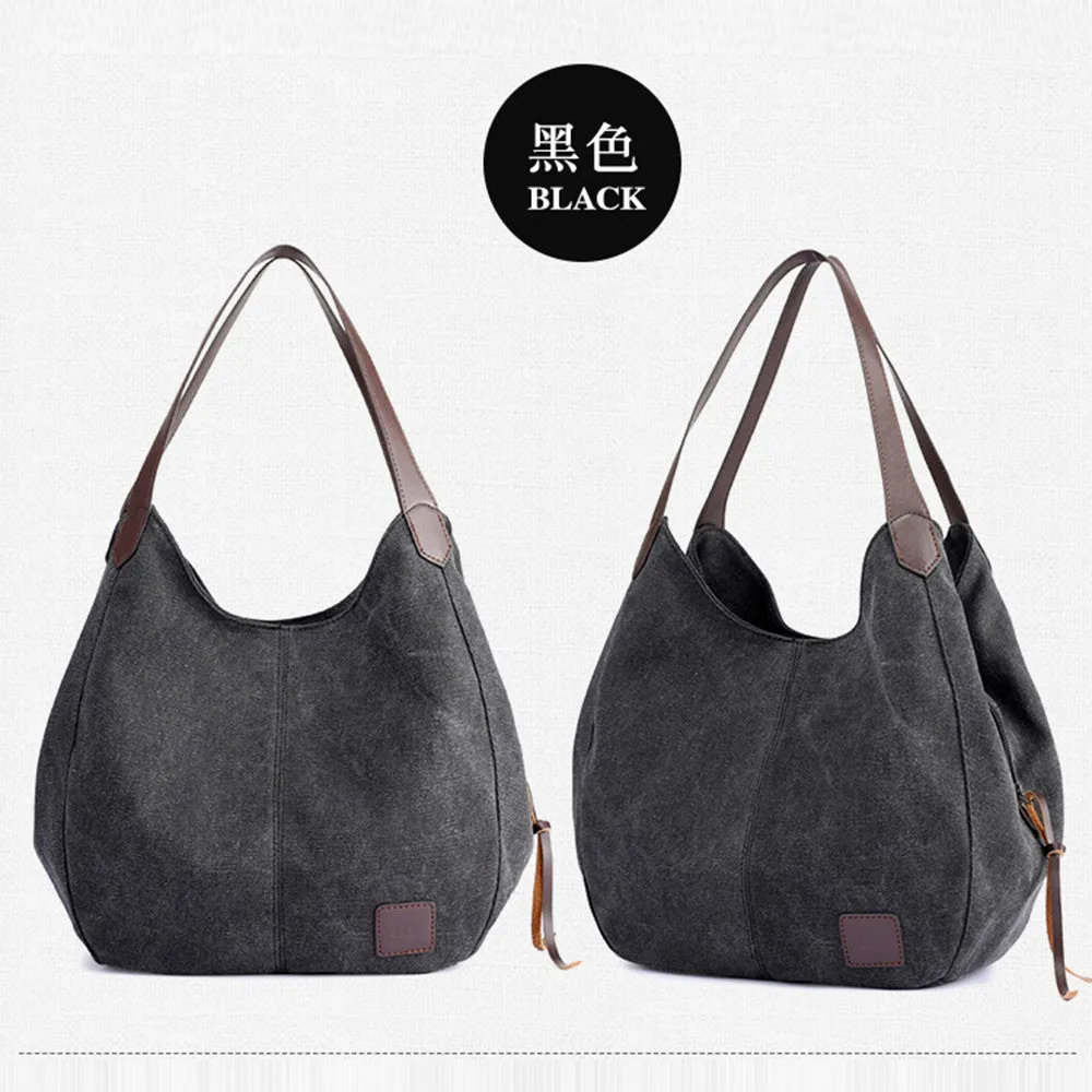 Women's Canvas Handbags Vintage High Quality