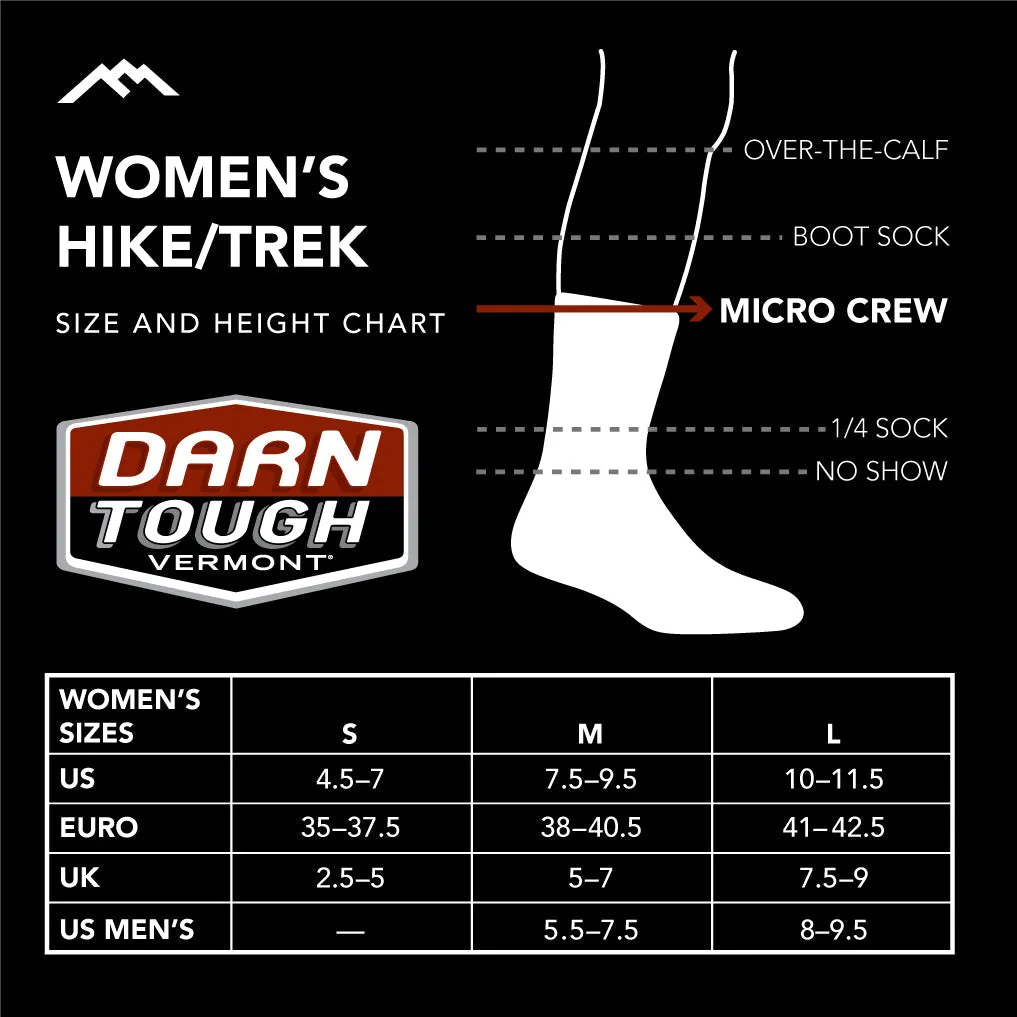 Women's Critter Club Micro Crew Lightweight Hiking Sock