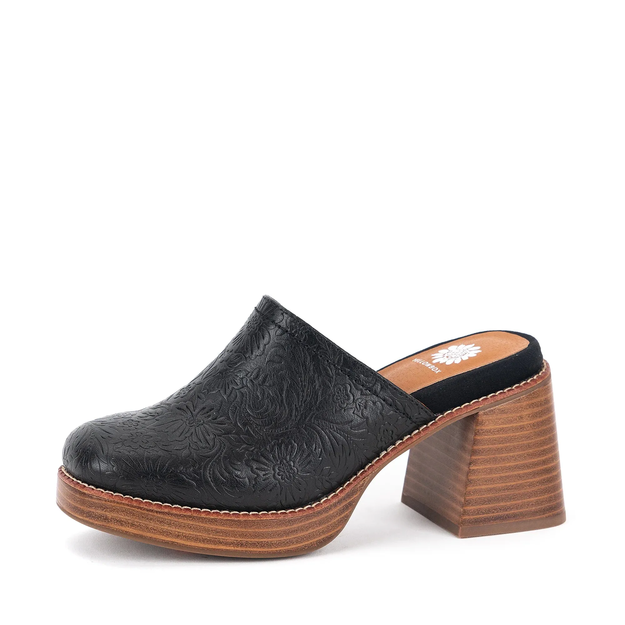 Yellow Box | Ivaria Platform Clog in Black